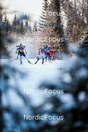 03.12.2021, Lillehammer, Norway (NOR): Kristine Stavaas Skistad (NOR), Jasmi Joensuu (FIN), Anamarija Lampic (SLO), Maja Dahlqvist (SWE), Hannah Halvorsen (USA), Tatiana Sorina (RUS), (l-r)  - FIS world cup cross-country, individual sprint, Lillehammer (NOR). www.nordicfocus.com. © Modica/NordicFocus. Every downloaded picture is fee-liable.