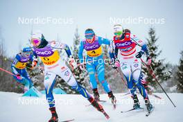 03.12.2021, Lillehammer, Norway (NOR): Anamarija Lampic (SLO), Emma Ribom (SWE), Greta Laurent (ITA), Maja Dahlqvist (SWE), Rosie Brennan (USA), (l-r)  - FIS world cup cross-country, individual sprint, Lillehammer (NOR). www.nordicfocus.com. © Modica/NordicFocus. Every downloaded picture is fee-liable.