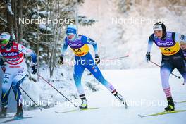 03.12.2021, Lillehammer, Norway (NOR): Maja Dahlqvist (SWE), Anamarija Lampic (SLO), Kristine Stavaas Skistad (NOR), (l-r)  - FIS world cup cross-country, individual sprint, Lillehammer (NOR). www.nordicfocus.com. © Modica/NordicFocus. Every downloaded picture is fee-liable.