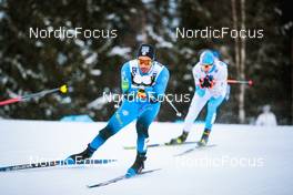 03.12.2021, Lillehammer, Norway (NOR): Richard Jouve (FRA), Thomas Helland Larsen (NOR), (l-r)  - FIS world cup cross-country, individual sprint, Lillehammer (NOR). www.nordicfocus.com. © Modica/NordicFocus. Every downloaded picture is fee-liable.