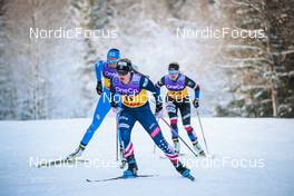 03.12.2021, Lillehammer, Norway (NOR): Caterina Ganz (ITA), Jessie Diggins (USA), Katerina Janatova (CZE), (l-r)  - FIS world cup cross-country, individual sprint, Lillehammer (NOR). www.nordicfocus.com. © Modica/NordicFocus. Every downloaded picture is fee-liable.