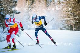 03.12.2021, Lillehammer, Norway (NOR): Maciej Starega (POL), Ben Ogden (USA), (l-r)  - FIS world cup cross-country, individual sprint, Lillehammer (NOR). www.nordicfocus.com. © Modica/NordicFocus. Every downloaded picture is fee-liable.