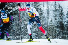03.12.2021, Lillehammer, Norway (NOR): Olzhas Klimin (KAZ), Paal Troean Aune (NOR), (l-r)  - FIS world cup cross-country, individual sprint, Lillehammer (NOR). www.nordicfocus.com. © Modica/NordicFocus. Every downloaded picture is fee-liable.