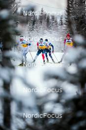 03.12.2021, Lillehammer, Norway (NOR): Johan Haeggstroem (SWE), Sindre Bjoernestad Skar (NOR), James Clinton Schoonmaker (USA), Gleb Retivykh (RUS), (l-r)  - FIS world cup cross-country, individual sprint, Lillehammer (NOR). www.nordicfocus.com. © Modica/NordicFocus. Every downloaded picture is fee-liable.