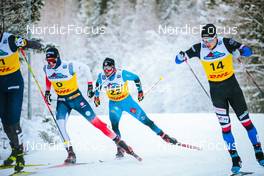 03.12.2021, Lillehammer, Norway (NOR): Paal Golberg (NOR), Renaud Jay (FRA), Michal Novak (CZE), (l-r)  - FIS world cup cross-country, individual sprint, Lillehammer (NOR). www.nordicfocus.com. © Modica/NordicFocus. Every downloaded picture is fee-liable.
