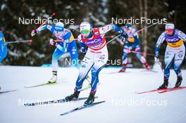 03.12.2021, Lillehammer, Norway (NOR): Nadine Faehndrich (SUI), Maja Dahlqvist (SWE), Johanna Hagstroem (SWE), (l-r)  - FIS world cup cross-country, individual sprint, Lillehammer (NOR). www.nordicfocus.com. © Modica/NordicFocus. Every downloaded picture is fee-liable.