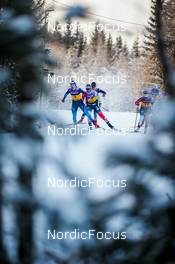 03.12.2021, Lillehammer, Norway (NOR): Nadine Faehndrich (SUI), Ane Appelkvist Stenseth (NOR), Rosie Brennan (USA), Maiken Caspersen Falla (NOR), Moa Hansson (SWE), (l-r)  - FIS world cup cross-country, individual sprint, Lillehammer (NOR). www.nordicfocus.com. © Modica/NordicFocus. Every downloaded picture is fee-liable.