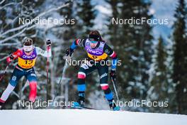 03.12.2021, Lillehammer, Norway (NOR): Maiken Caspersen Falla (NOR), Petra Hyncicova (CZE), (l-r)  - FIS world cup cross-country, individual sprint, Lillehammer (NOR). www.nordicfocus.com. © Modica/NordicFocus. Every downloaded picture is fee-liable.