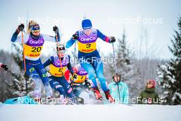 03.12.2021, Lillehammer, Norway (NOR): Jasmi Joensuu (FIN), Jessie Diggins (USA), Lotta Udnes Weng (NOR), Nadine Faehndrich (SUI), (l-r)  - FIS world cup cross-country, individual sprint, Lillehammer (NOR). www.nordicfocus.com. © Modica/NordicFocus. Every downloaded picture is fee-liable.