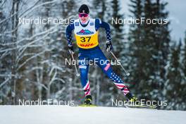 03.12.2021, Lillehammer, Norway (NOR): Luke Jager (USA) - FIS world cup cross-country, individual sprint, Lillehammer (NOR). www.nordicfocus.com. © Modica/NordicFocus. Every downloaded picture is fee-liable.