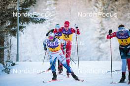 03.12.2021, Lillehammer, Norway (NOR): Johanna Hagstroem (SWE), Pia Fink (GER), Hristina Matsokina (RUS), Lotta Udnes Weng (NOR), (l-r)  - FIS world cup cross-country, individual sprint, Lillehammer (NOR). www.nordicfocus.com. © Modica/NordicFocus. Every downloaded picture is fee-liable.