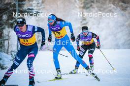 03.12.2021, Lillehammer, Norway (NOR): Jessie Diggins (USA), Caterina Ganz (ITA), Katerina Janatova (CZE), (l-r)  - FIS world cup cross-country, individual sprint, Lillehammer (NOR). www.nordicfocus.com. © Modica/NordicFocus. Every downloaded picture is fee-liable.