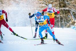 03.12.2021, Lillehammer, Norway (NOR): Federico Pellegrino (ITA), Maciej Starega (POL), Ben Ogden (USA), (l-r)  - FIS world cup cross-country, individual sprint, Lillehammer (NOR). www.nordicfocus.com. © Modica/NordicFocus. Every downloaded picture is fee-liable.