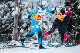 05.12.2021, Lillehammer, Norway (NOR): Jean Gaillard (Marc), Russell Kennedy (CAN), (l-r)  - FIS world cup cross-country, 4x7.5km men, Lillehammer (NOR). www.nordicfocus.com. © Modica/NordicFocus. Every downloaded picture is fee-liable.