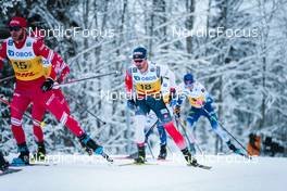 05.12.2021, Lillehammer, Norway (NOR): Artem Maltsev (RUS), Hans Christer Holund (NOR), (l-r)  - FIS world cup cross-country, 4x7.5km men, Lillehammer (NOR). www.nordicfocus.com. © Modica/NordicFocus. Every downloaded picture is fee-liable.
