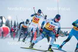 05.12.2021, Lillehammer, Norway (NOR): Fredrik Andersson (SWE), Lauri Vuorinen (FIN), (l-r)  - FIS world cup cross-country, 4x7.5km men, Lillehammer (NOR). www.nordicfocus.com. © Modica/NordicFocus. Every downloaded picture is fee-liable.