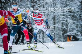 05.12.2021, Lillehammer, Norway (NOR): Tatiana Sorina (RUS), Therese Johaug (NOR), Ebba Andersson (SWE), (l-r)  - FIS world cup cross-country, 4x5km women, Lillehammer (NOR). www.nordicfocus.com. © Modica/NordicFocus. Every downloaded picture is fee-liable.