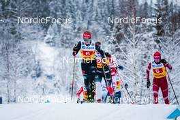 05.12.2021, Lillehammer, Norway (NOR): Katharina Hennig (GER), Tiril Udnes Weng (NOR), Emma Ribom (SWE), Yulia Stupak (RUS), (l-r)  - FIS world cup cross-country, 4x5km women, Lillehammer (NOR). www.nordicfocus.com. © Modica/NordicFocus. Every downloaded picture is fee-liable.