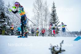 05.12.2021, Lillehammer, Norway (NOR): Laura Gimmler (GER), Heidi Weng (NOR), Anne Kylloenen (FIN), (l-r)  - FIS world cup cross-country, 4x5km women, Lillehammer (NOR). www.nordicfocus.com. © Modica/NordicFocus. Every downloaded picture is fee-liable.
