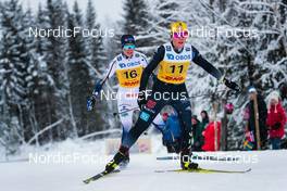 05.12.2021, Lillehammer, Norway (NOR): Jenny Solin (SWE), Coletta Rydzek (GER), (l-r)  - FIS world cup cross-country, 4x5km women, Lillehammer (NOR). www.nordicfocus.com. © Modica/NordicFocus. Every downloaded picture is fee-liable.
