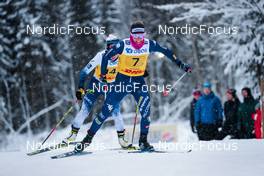 05.12.2021, Lillehammer, Norway (NOR): Riitta-Liisa Roponen (FIN), Elisa Brocard (ITA), (l-r)  - FIS world cup cross-country, 4x5km women, Lillehammer (NOR). www.nordicfocus.com. © Modica/NordicFocus. Every downloaded picture is fee-liable.