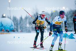05.12.2021, Lillehammer, Norway (NOR): Pia Fink (GER), Kerttu Niskanen (FIN), (l-r)  - FIS world cup cross-country, 4x5km women, Lillehammer (NOR). www.nordicfocus.com. © Modica/NordicFocus. Every downloaded picture is fee-liable.