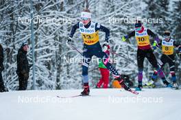 05.12.2021, Lillehammer, Norway (NOR): Sophia Laukli (USA), Angelina Shuryga (KAZ), Katerina Janatova (CZE), (l-r)  - FIS world cup cross-country, 4x5km women, Lillehammer (NOR). www.nordicfocus.com. © Modica/NordicFocus. Every downloaded picture is fee-liable.