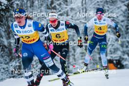 05.12.2021, Lillehammer, Norway (NOR): Ragnhild Haga (NOR), Pia Fink (GER), Kerttu Niskanen (FIN), (l-r)  - FIS world cup cross-country, 4x5km women, Lillehammer (NOR). www.nordicfocus.com. © Modica/NordicFocus. Every downloaded picture is fee-liable.