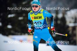 12.12.2021, Davos, Switzerland (SUI): Emilie Bulle (FRA) - FIS world cup cross-country, 10km women, Davos (SUI). www.nordicfocus.com. © Modica/NordicFocus. Every downloaded picture is fee-liable.