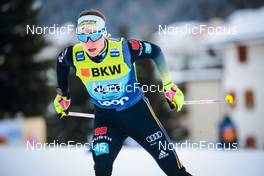 12.12.2021, Davos, Switzerland (SUI): Antonia Fraebel (GER) - FIS world cup cross-country, 10km women, Davos (SUI). www.nordicfocus.com. © Modica/NordicFocus. Every downloaded picture is fee-liable.