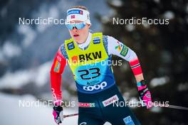 12.12.2021, Davos, Switzerland (SUI): Anne Kjersti Kalvaa (NOR) - FIS world cup cross-country, 10km women, Davos (SUI). www.nordicfocus.com. © Modica/NordicFocus. Every downloaded picture is fee-liable.