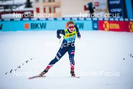 12.12.2021, Davos, Switzerland (SUI): Hannah Halvorsen (USA) - FIS world cup cross-country, 10km women, Davos (SUI). www.nordicfocus.com. © Modica/NordicFocus. Every downloaded picture is fee-liable.
