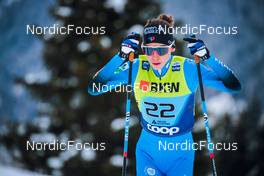 12.12.2021, Davos, Switzerland (SUI): Delphine Claudel (FRA) - FIS world cup cross-country, 10km women, Davos (SUI). www.nordicfocus.com. © Modica/NordicFocus. Every downloaded picture is fee-liable.