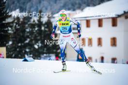 12.12.2021, Davos, Switzerland (SUI): Anna Dyvik (SWE) - FIS world cup cross-country, 10km women, Davos (SUI). www.nordicfocus.com. © Modica/NordicFocus. Every downloaded picture is fee-liable.