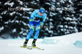 12.12.2021, Davos, Switzerland (SUI): Vitaliy Pukhkalo (KAZ) - FIS world cup cross-country, 15km men, Davos (SUI). www.nordicfocus.com. © Modica/NordicFocus. Every downloaded picture is fee-liable.