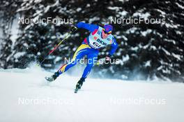 12.12.2021, Davos, Switzerland (SUI): Petrica Hogiu (ROU) - FIS world cup cross-country, 15km men, Davos (SUI). www.nordicfocus.com. © Modica/NordicFocus. Every downloaded picture is fee-liable.