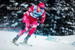 12.12.2021, Davos, Switzerland (SUI): Andrey Larkov (RUS) - FIS world cup cross-country, 15km men, Davos (SUI). www.nordicfocus.com. © Modica/NordicFocus. Every downloaded picture is fee-liable.