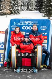 12.12.2021, Davos, Switzerland (SUI): Pierre Mignerey, Doris Kallen and Michal Lamplot   - FIS world cup cross-country, 15km men, Davos (SUI). www.nordicfocus.com. © Modica/NordicFocus. Every downloaded picture is fee-liable.