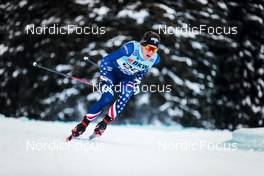 12.12.2021, Davos, Switzerland (SUI): Scott Patterson (USA) - FIS world cup cross-country, 15km men, Davos (SUI). www.nordicfocus.com. © Modica/NordicFocus. Every downloaded picture is fee-liable.