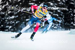 12.12.2021, Davos, Switzerland (SUI): Johannes Hoesflot Klaebo (NOR) - FIS world cup cross-country, 15km men, Davos (SUI). www.nordicfocus.com. © Modica/NordicFocus. Every downloaded picture is fee-liable.