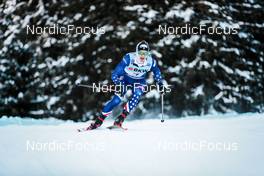 12.12.2021, Davos, Switzerland (SUI): David Norris (USA) - FIS world cup cross-country, 15km men, Davos (SUI). www.nordicfocus.com. © Modica/NordicFocus. Every downloaded picture is fee-liable.