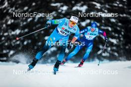 12.12.2021, Davos, Switzerland (SUI): Clement Parisse (FRA) - FIS world cup cross-country, 15km men, Davos (SUI). www.nordicfocus.com. © Modica/NordicFocus. Every downloaded picture is fee-liable.