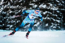 12.12.2021, Davos, Switzerland (SUI): Jules Lapierre (FRA) - FIS world cup cross-country, 15km men, Davos (SUI). www.nordicfocus.com. © Modica/NordicFocus. Every downloaded picture is fee-liable.