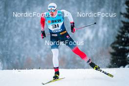 11.12.2021, Davos, Switzerland (SUI): Erik Valnes (NOR) - FIS world cup cross-country, individual sprint, Davos (SUI). www.nordicfocus.com. © Modica/NordicFocus. Every downloaded picture is fee-liable.