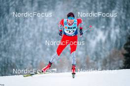 11.12.2021, Davos, Switzerland (SUI): Indulis Bikse (LAT) - FIS world cup cross-country, individual sprint, Davos (SUI). www.nordicfocus.com. © Modica/NordicFocus. Every downloaded picture is fee-liable.