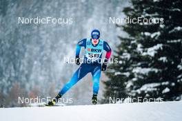 11.12.2021, Davos, Switzerland (SUI): Janik Riebli (SUI) - FIS world cup cross-country, individual sprint, Davos (SUI). www.nordicfocus.com. © Modica/NordicFocus. Every downloaded picture is fee-liable.