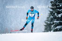 11.12.2021, Davos, Switzerland (SUI): Renaud Jay (FRA) - FIS world cup cross-country, individual sprint, Davos (SUI). www.nordicfocus.com. © Modica/NordicFocus. Every downloaded picture is fee-liable.