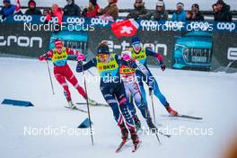 11.12.2021, Davos, Switzerland (SUI): Natalia Nepryaeva (RUS), Rosie Brennan (USA), Maja Dahlqvist (SWE), (l-r)  - FIS world cup cross-country, individual sprint, Davos (SUI). www.nordicfocus.com. © Modica/NordicFocus. Every downloaded picture is fee-liable.