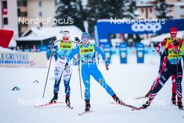 11.12.2021, Davos, Switzerland (SUI): Johanna Hagstroem (SWE), Greta Laurent (ITA), (l-r)  - FIS world cup cross-country, individual sprint, Davos (SUI). www.nordicfocus.com. © Modica/NordicFocus. Every downloaded picture is fee-liable.