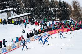 11.12.2021, Davos, Switzerland (SUI): Ludek Seller (CZE), Erwan Kaeser (SUI), Gustaf Berglund (SWE), Johannes Klaebo (NOR), Michal Novak (CZE), Sergey Ustiugov (RUS), (l-r)  - FIS world cup cross-country, individual sprint, Davos (SUI). www.nordicfocus.com. © Modica/NordicFocus. Every downloaded picture is fee-liable.